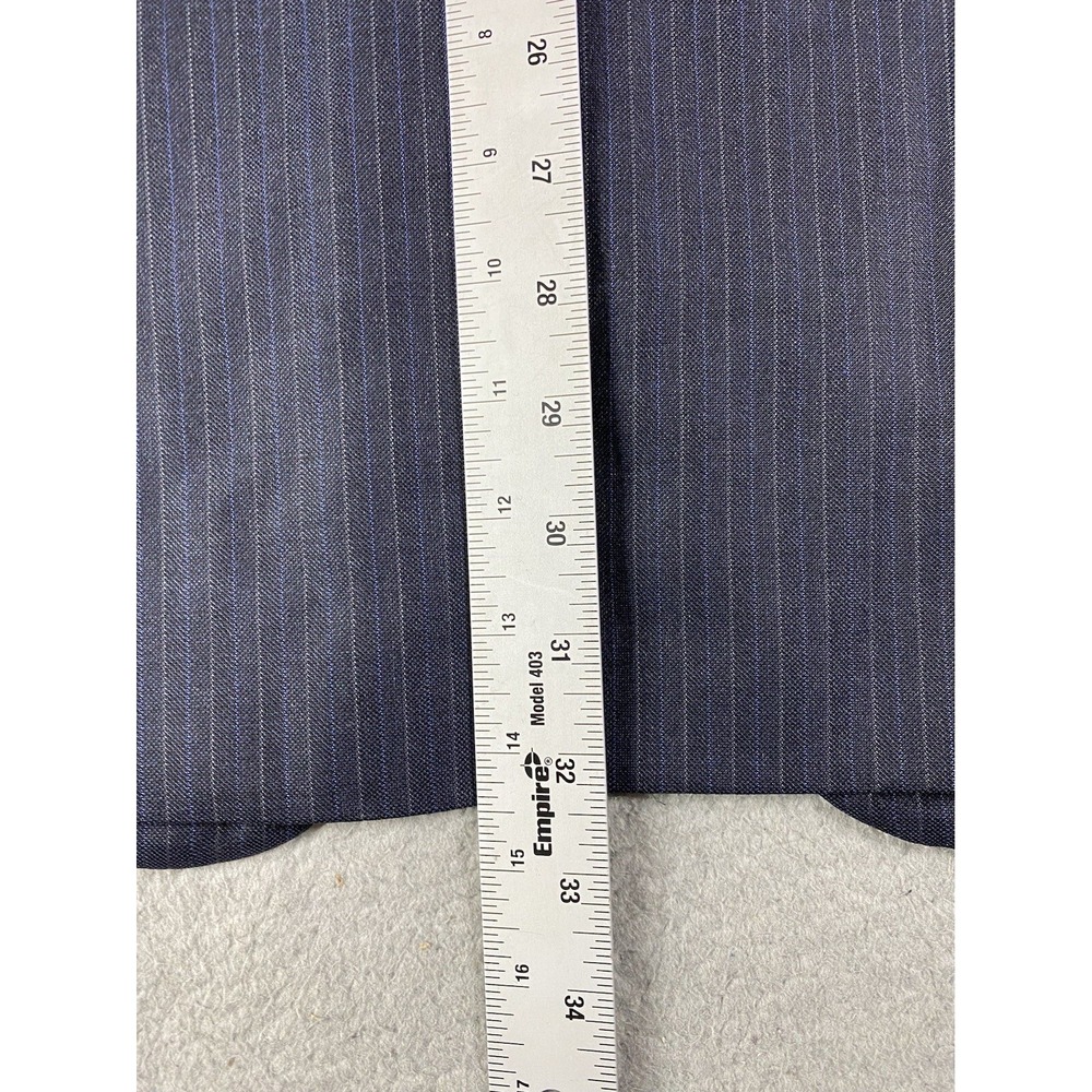 Brooks Brothers Jacket 46 L Navy SaxXon Wool Striped Madison 1818 Sport Coat - Picture 4 of 16
